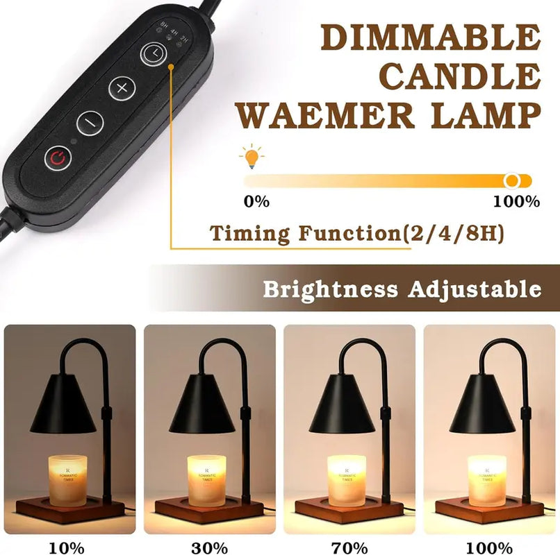 Funistree Dimmable Candle Warmer Lamp with Timer