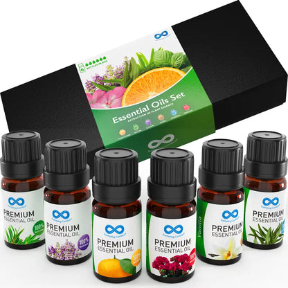 6-Piece Therapeutic Grade Aromatherapy Essential Oils Set