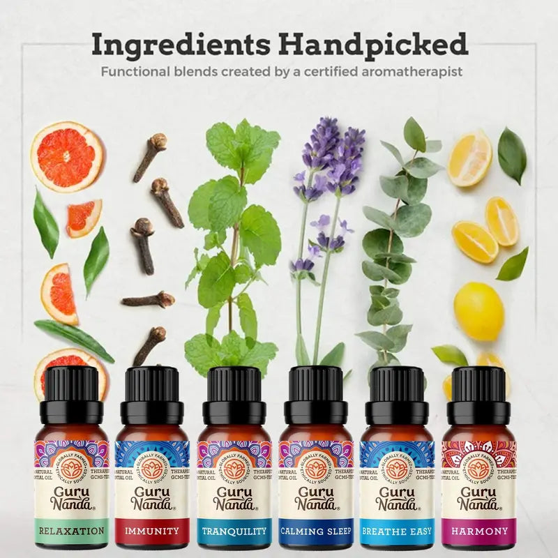 Gurunanda 6 Essential Oil Blends Set